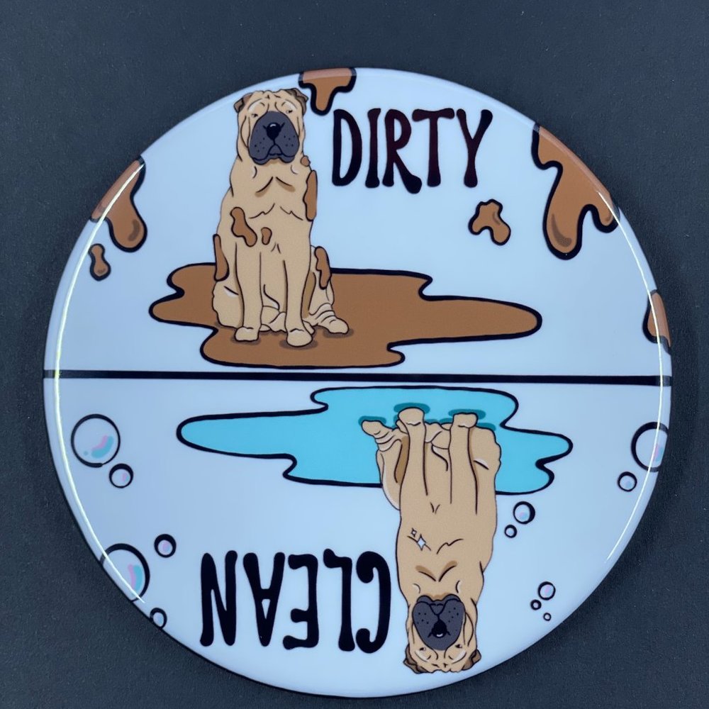 Fawn Shar Pei Dog Dishwasher Magnet Kitchen Decor